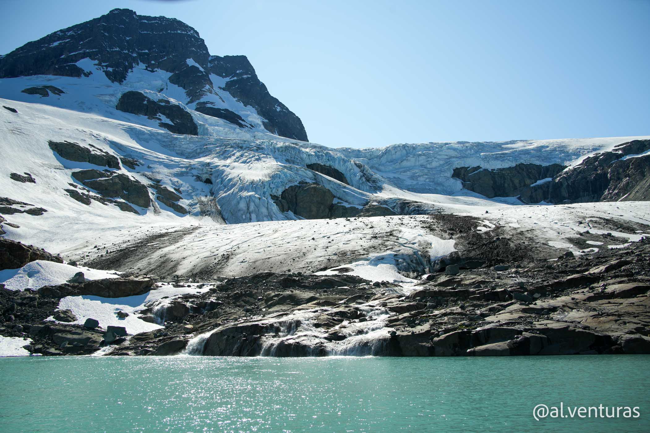 Vista del glaciar
