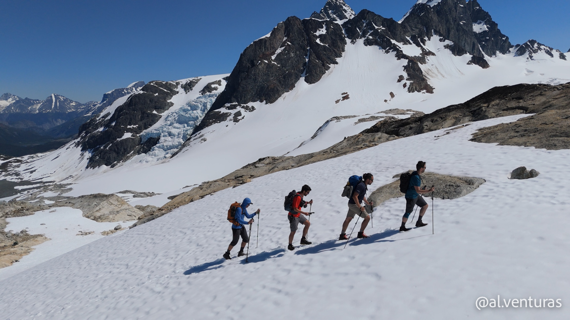 Ascendiendo por la nieve
